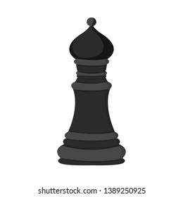 Vector design of bishop and strategic symbol. Set of bishop and black stock vector illustration.