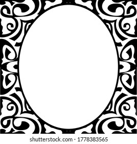 Vector Design of a Black Tape Ornament Frame Box a Object Theme