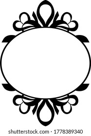 Diseño vectorial de un marco de color de cinta negra Círculo de un tema de objeto