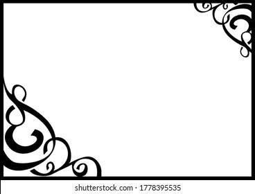 Vector Design of Black Tape Ornaments