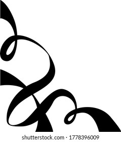 Vector Design of Black Tape Ornaments