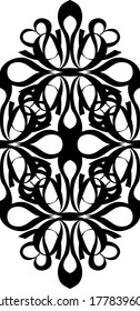 Vector Design of Black Tape Ornaments