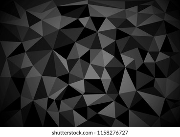 vector design of black texture mosaic background