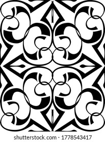 Vector Design of Black Triangle Ornaments
