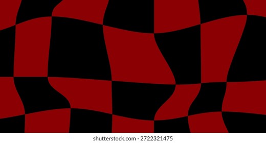 Diseño de Vector de un tablero de ajedrez blanco y negro moderno Patrón de tablero de ajedrez rojo negro.