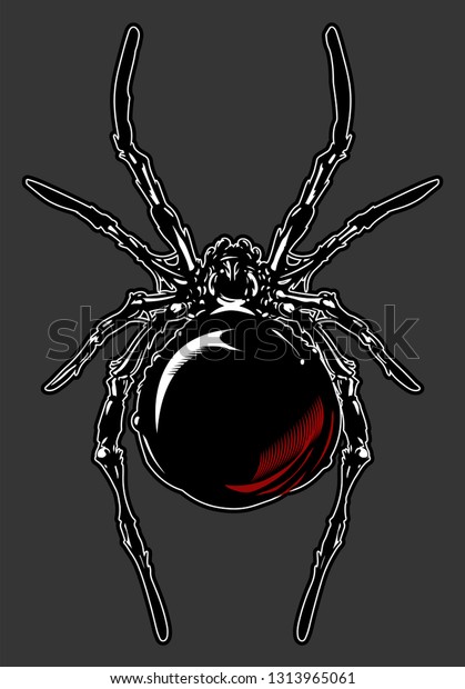 Black Widow Spider Tattoo