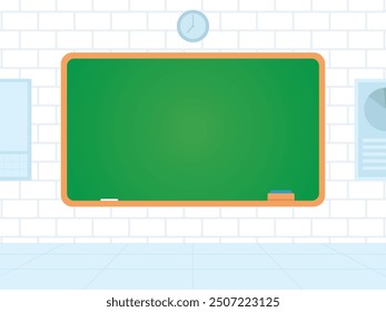 vector design of a blackboard in a classroom