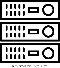 Vector Design Blade Server Icon Style