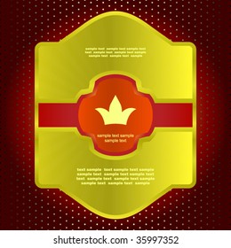Vector design blank. Vector template.