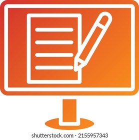 Vector Design Blogging Icon Style