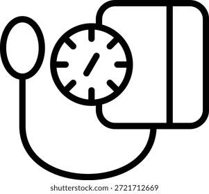 Estilo del icono de la presión arterial del diseño del Vector