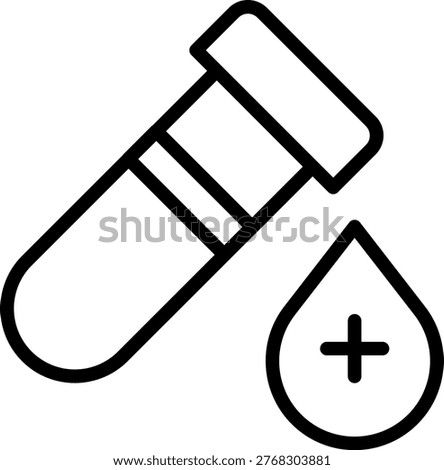 Vector Design Blood Test Icon Style