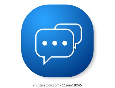 vector design of blue button