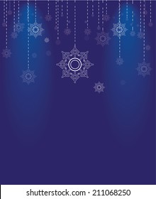 Vector For Design Blue Christmas Snow
