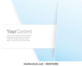 Vector design. Blue Edition of an Abstract Geometric Colorful Infographics Page Element for Web, Print or Brochure Layout 