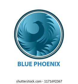Vector Design Blue Phoenix