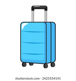 Vector design of a blue suitcase