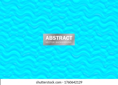 vector design blue wave pattern background. Blue, green and white gradient color aqua. Summer, winter, spring time background. eps10