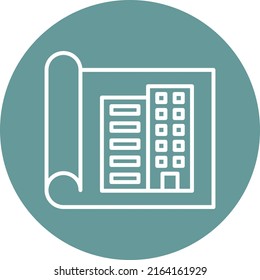 Vector Design Blueprint Icon Style
