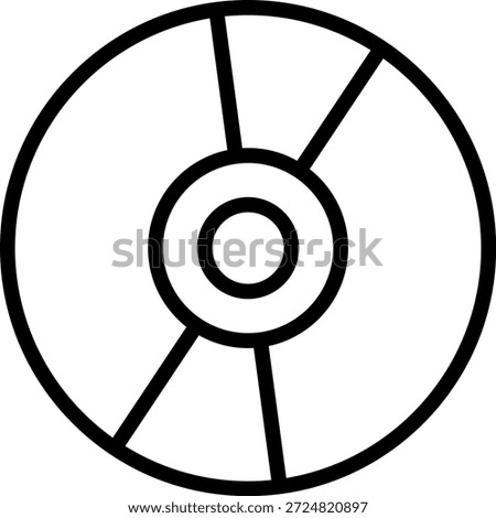Vector Design Blu-ray Drive Icon Style