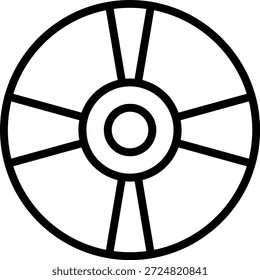 Vector Design Blu-ray RW DL Icon Style
