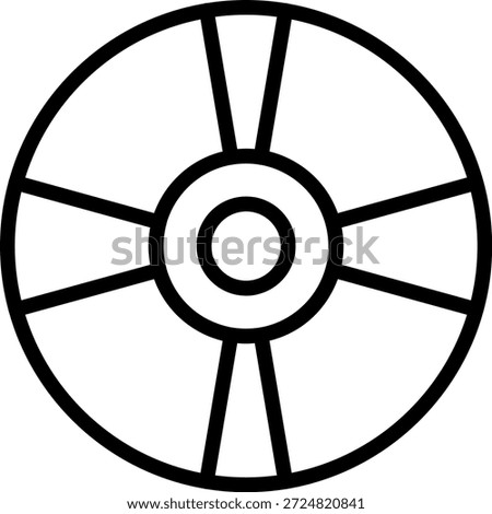 Vector Design Blu-ray RW DL Icon Style