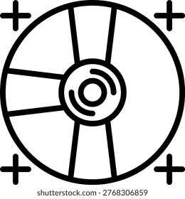 Vector Design Blu-rays Icon Style