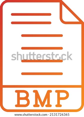 Vector Design BMP Icon Style