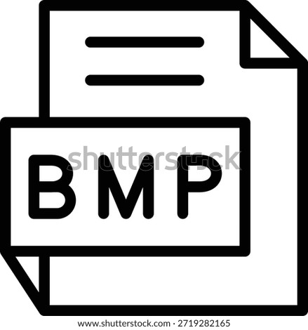 Vector Design BMP Icon Style