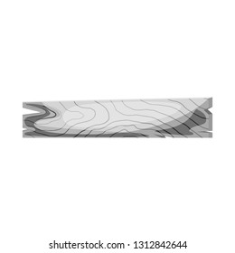 Vector design of board and old  icon. Collection of board and plywood  stock vector illustration.