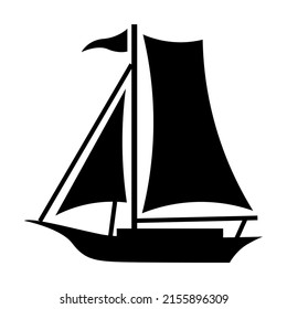 vector design, boat or ship shape illustration