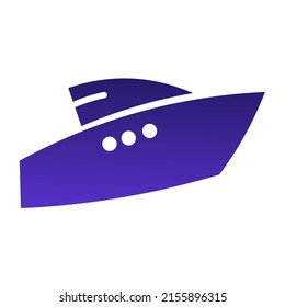 ilustración de diseño vectorial, forma de barco o barco