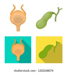 Vector design of body and human icon. Collection of body and medical stock symbol for web.