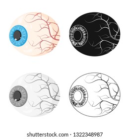 Vector design of body and human icon. Collection of body and medical stock symbol for web.