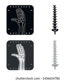 Vector design of body and human icon. Set of body and medical stock symbol for web.