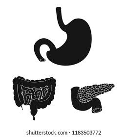 Vector design of body and human symbol. Collection of body and medical stock symbol for web.
