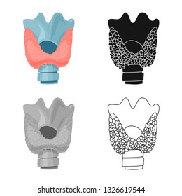 Vector design of body and human symbol. Set of body and medical vector icon for stock.