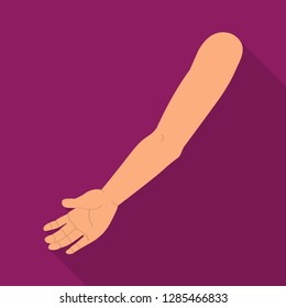 Vector design of body and part icon. Set of body and anatomy stock symbol for web.