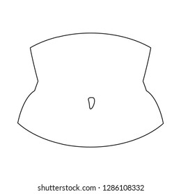Vector design of body and part sign. Collection of body and anatomy vector icon for stock.