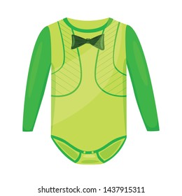 Vector design of bodysuit and romper logo. Set of bodysuit and clothing stock symbol for web.