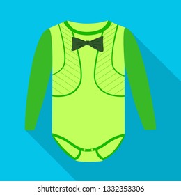 Vector design of bodysuit and romper sign. Set of bodysuit and clothing stock vector illustration.