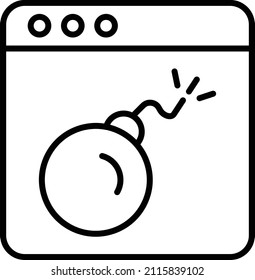 Vektordesign-Bombe-Symbolstil