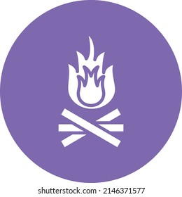 Vector Design Bonfire Icon Style