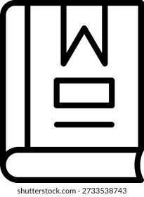 Stil des Lesezeichensymbols für Vektordesign