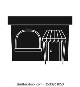 Vector design of bookstore and modern logo. Graphic of bookstore and shop vector icon for stock.