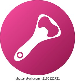 Estilo del icono de apertura de la botella de diseño del vector