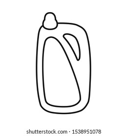 Vector design of bottle and plastic sign. Web element of bottle and beverage stock symbol for web.