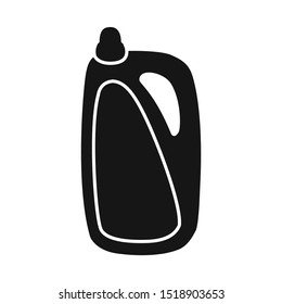 Vector design of bottle and plastic symbol. Web element of bottle and beverage stock vector illustration.