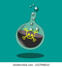 A vector design of the bottles containing poison in it this vector can be interpreted as poison or a dangerous liquid. Can be used for industry, pharmaceutical or science
