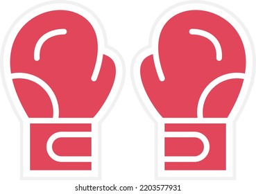 Estilo de icono de Boxeo de diseño de vectores